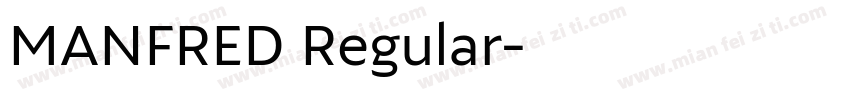MANFRED Regular字体转换
